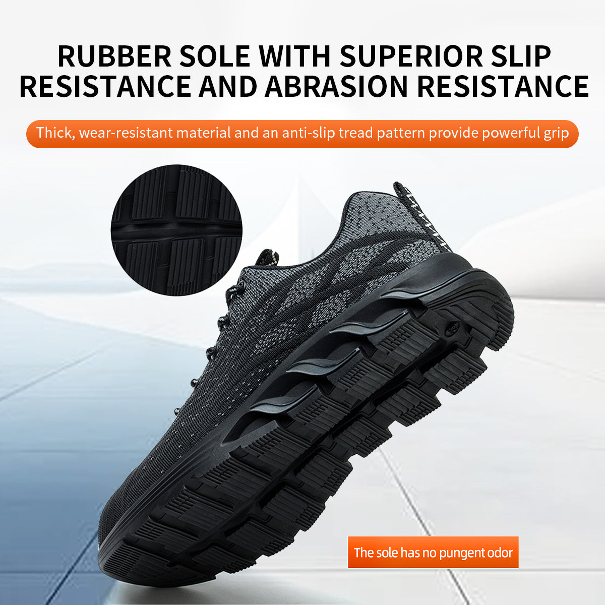 Men's Lightweight Safety Shoes, Breathable Comfortable Anti-smashing Anti-piercing Anti-slip Composite Toe Cap Shoes, Daily Wear Shoes for Men, Boy