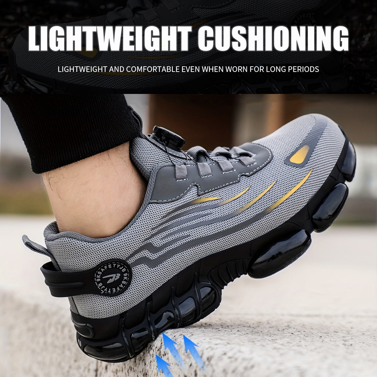 Men's Casual Lace Up Low Top Sneakers, Lightweight Breathable Comfortable Non-slip Sneakers, Fashionable Anti-smash Sports Shoes for Daily Wear