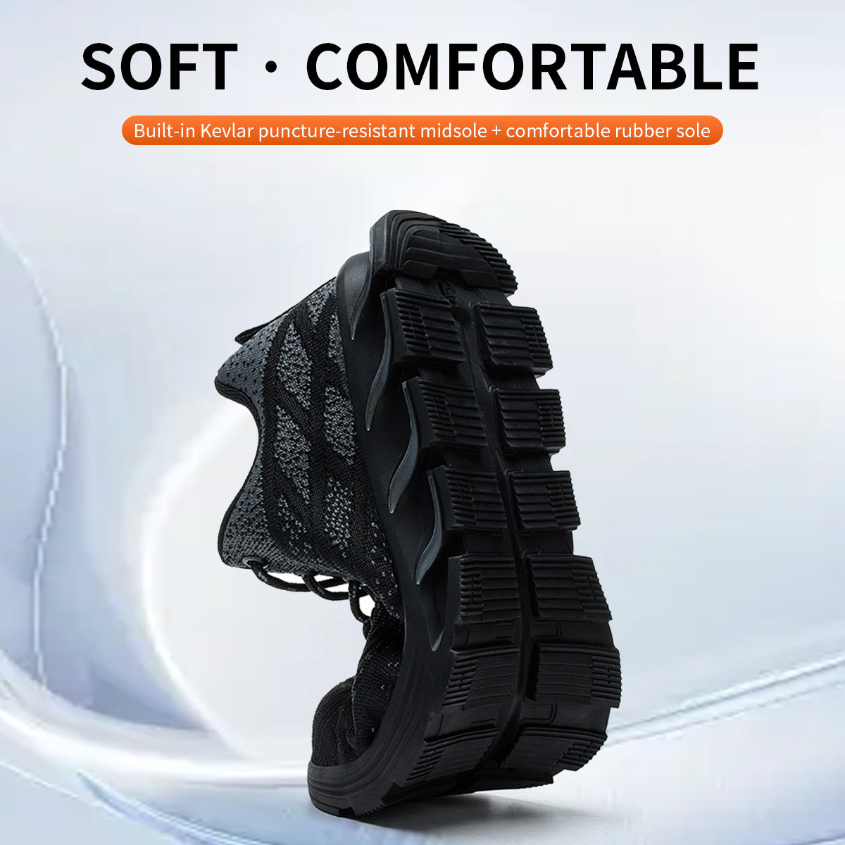 Men's Lightweight Safety Shoes, Breathable Comfortable Anti-smashing Anti-piercing Anti-slip Composite Toe Cap Shoes, Daily Wear Shoes for Men, Boy
