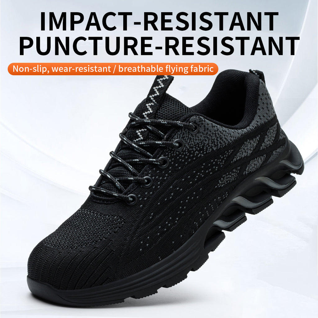 Men's Lightweight Safety Shoes, Breathable Comfortable Anti-smashing Anti-piercing Anti-slip Composite Toe Cap Shoes, Daily Wear Shoes for Men, Boy